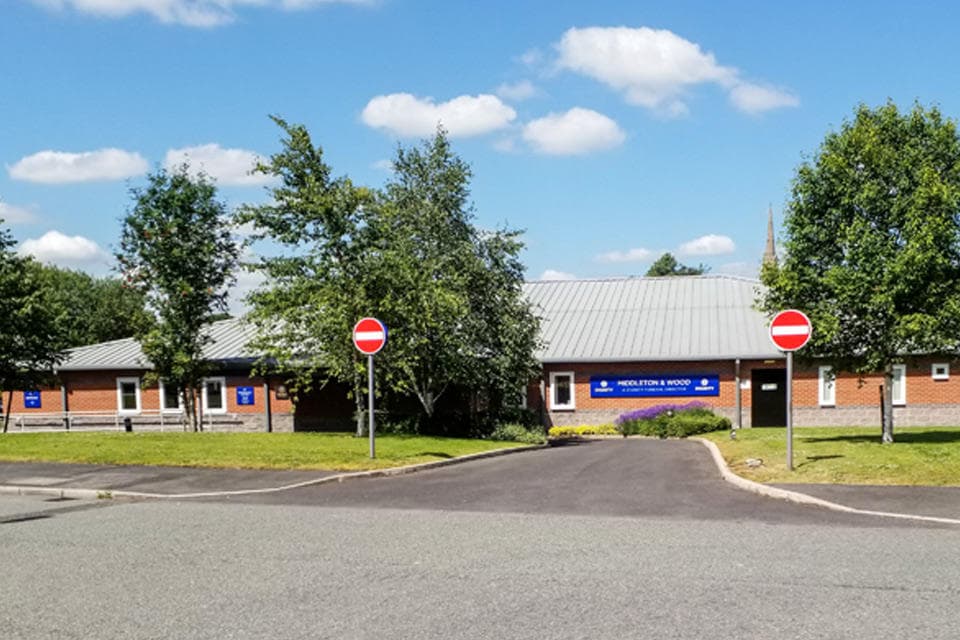 Middleton & Wood Funeral Directors in Ince, Wigan.