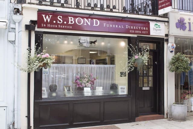 W S Bond Funeral Directors in Chiswick, London.