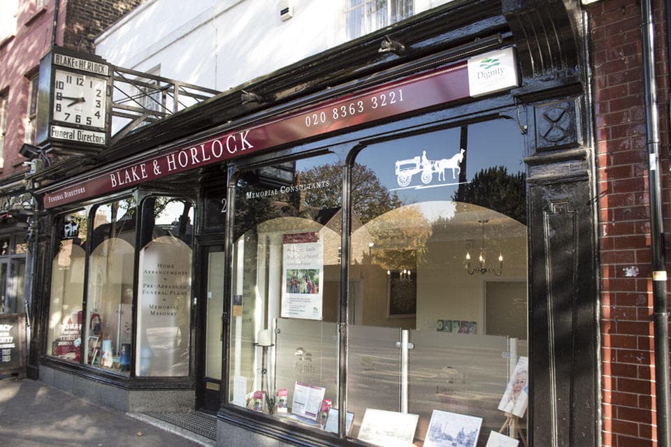 Blake & Horlock Funeral Directors in Enfield, Middlesex.