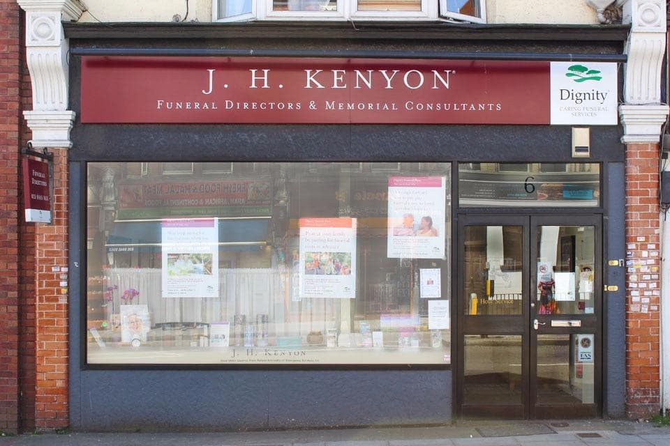 J H Kenyon Funeral Directors in North Finchley, London, Dignity Funerals