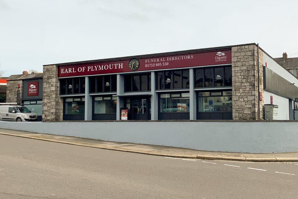 Earl of Plymouth Funeral Directors in Plymouth, Devon.