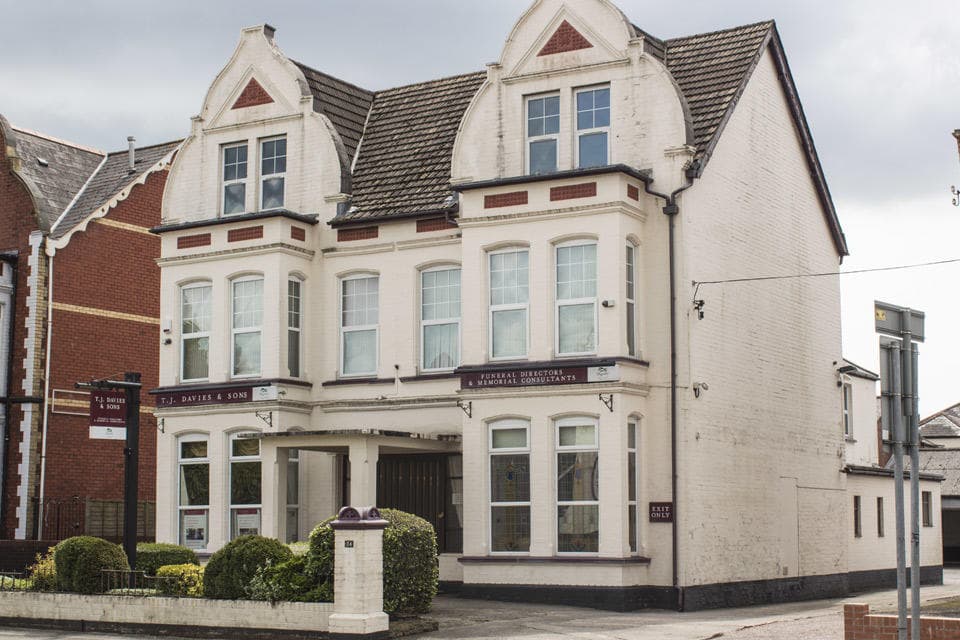 T J Davies & Sons Funeral Directors at Chepstow Road, Newport.