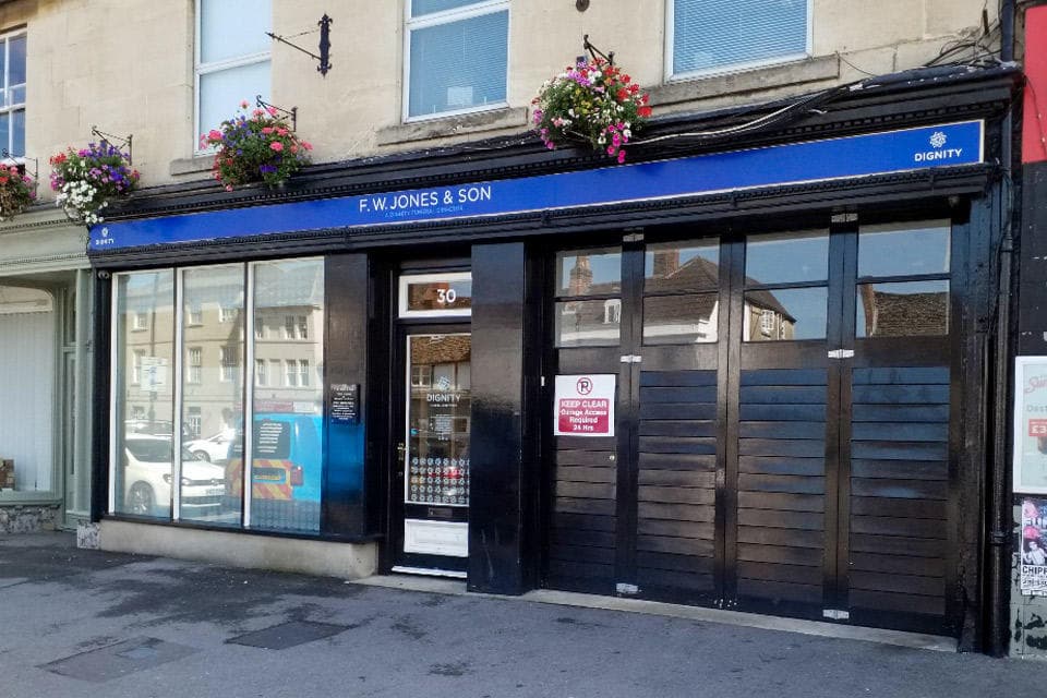 F. W. Jones & Son Funeral Directors in Chippenham, Wiltshire.