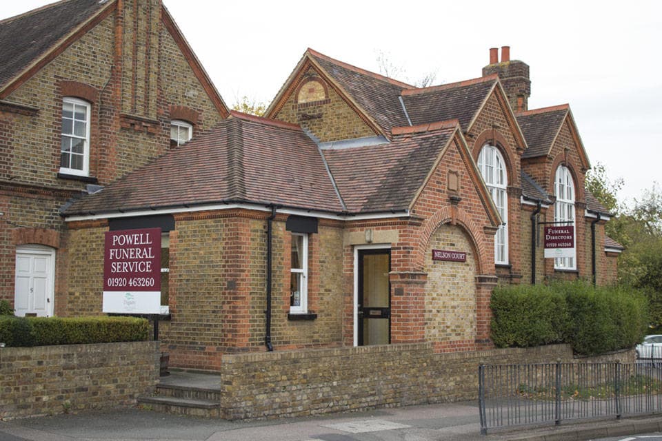 Powell Funeral Directors in Ware, Hertfordshire.