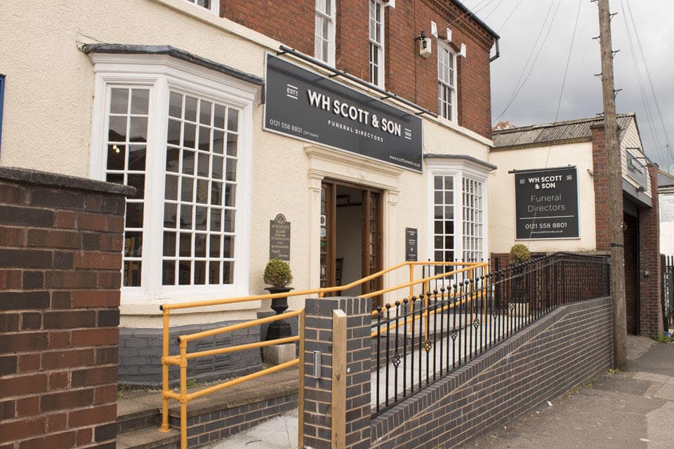 W H Scott & Son Funeral Directors in Edgbaston, Birmingham